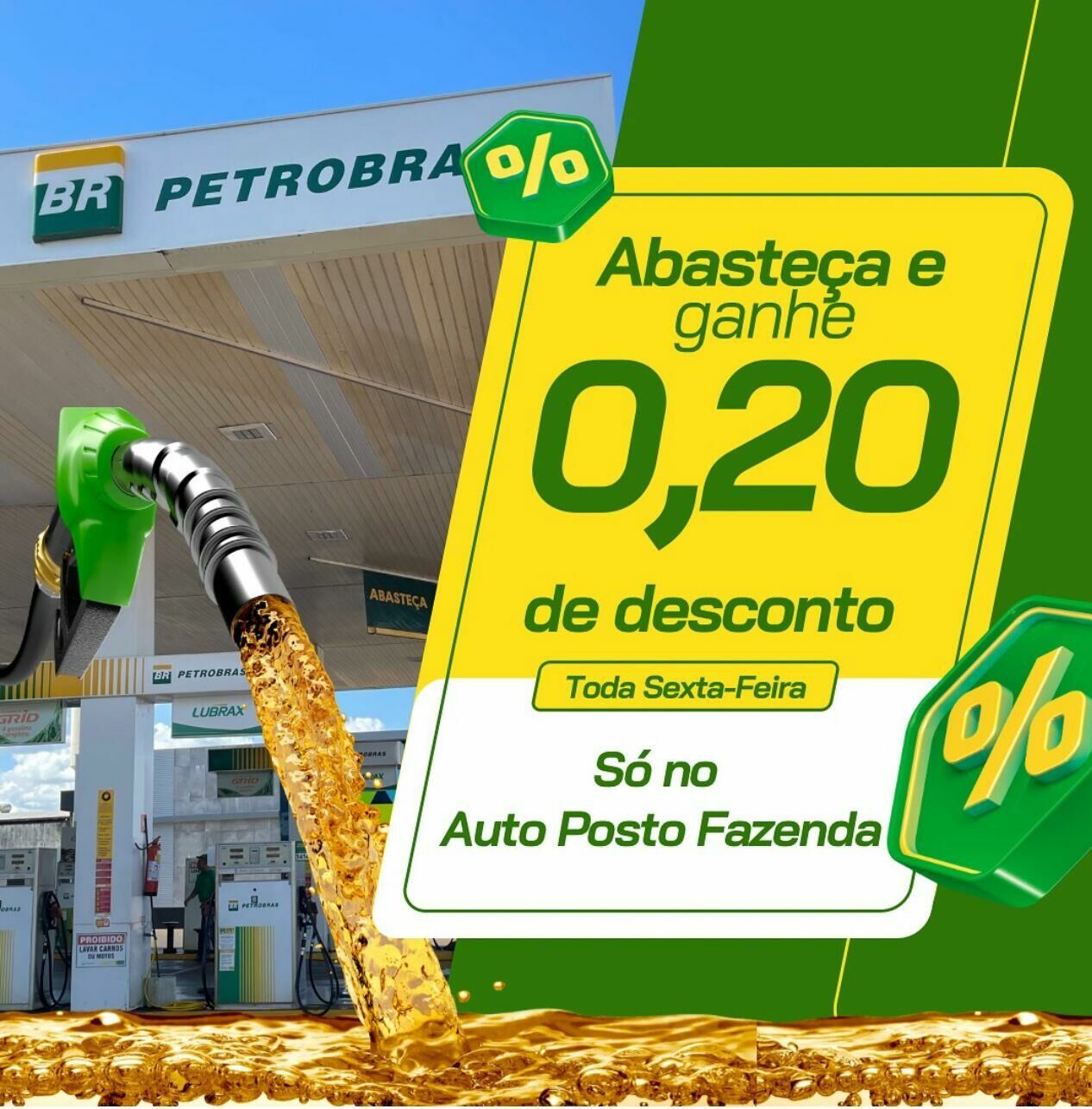 Imagem de compartilhamento para o artigo Auto Posto Fazenda oferece R$ 0,20 de desconto por litro, consolidando como a escolha preferida dos motoristas da região da MS Todo dia